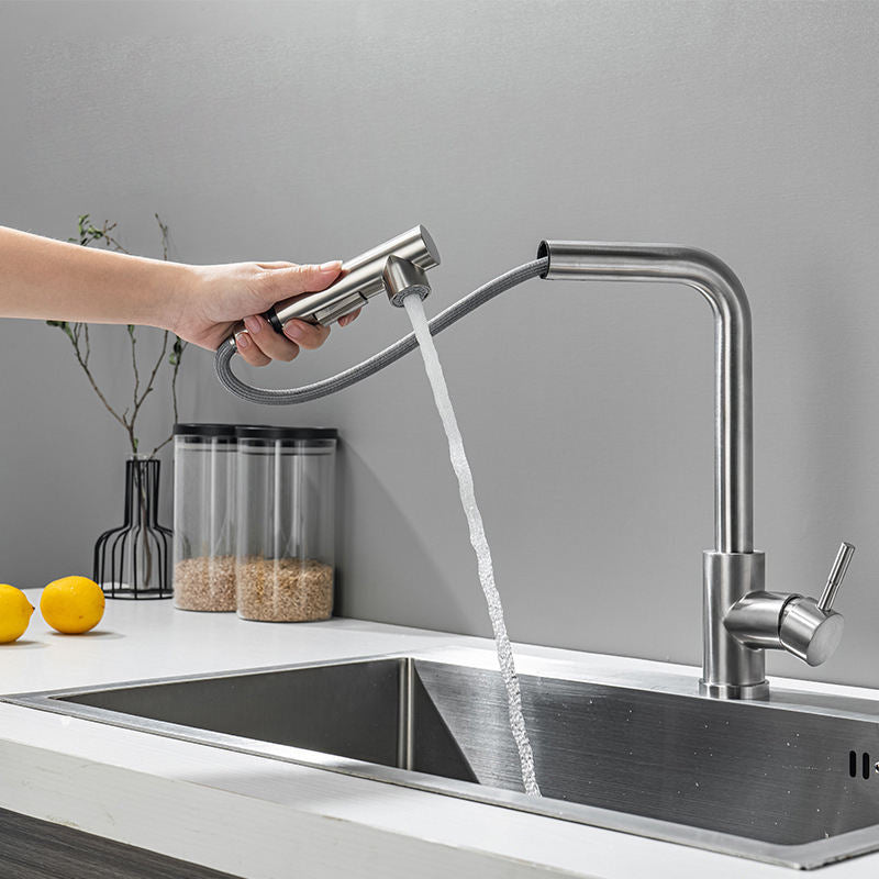 Torneira Gourmet Retrátil 360 Níquel Escovado para cozinha - foto do produto 3