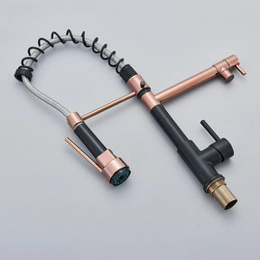 Torneira Gourmet Cozinha com Extensor Rose Preto Quente e Fria