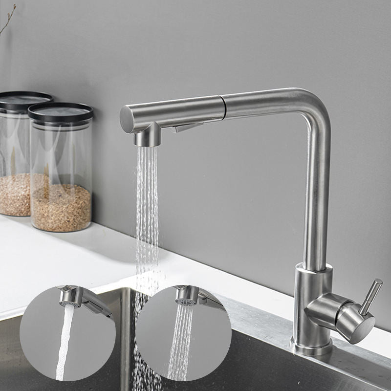 Torneira Gourmet Retrátil 360 Níquel Escovado para cozinha - foto do produto 4