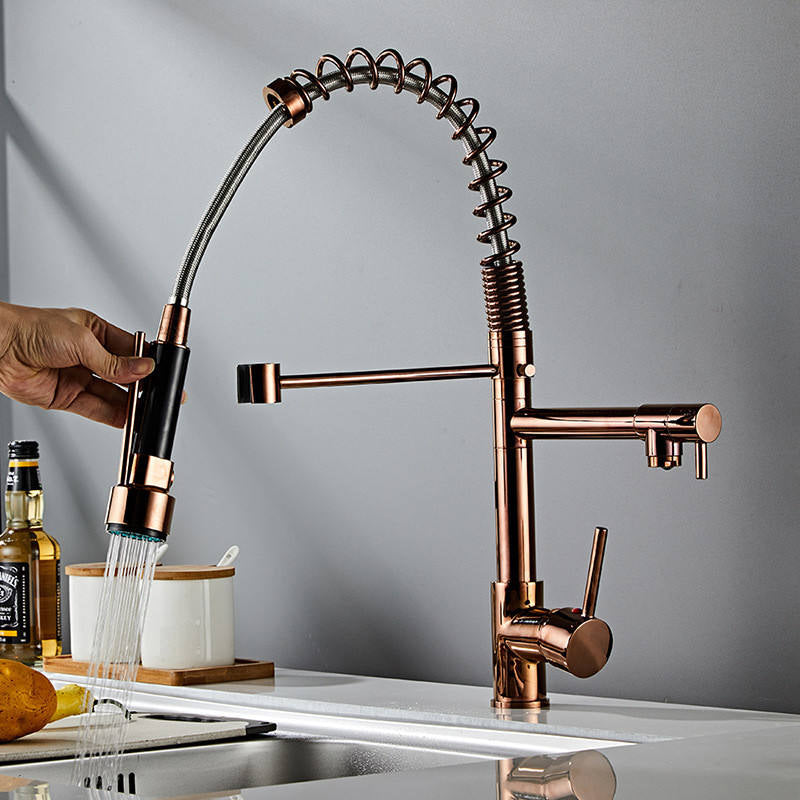 Torneira Gourmet Cozinha com Extensor Rose Quente e Fria