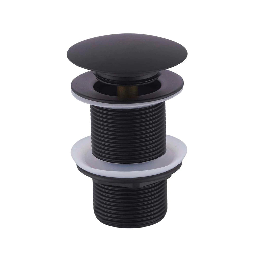 Válvula Click De Inox P/ Cuba Pia de Banheiro Lavatório Preto Black