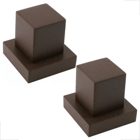 Kit 2 Acabamentos Aço Corten Marrom Registro Padrão Deca Metal