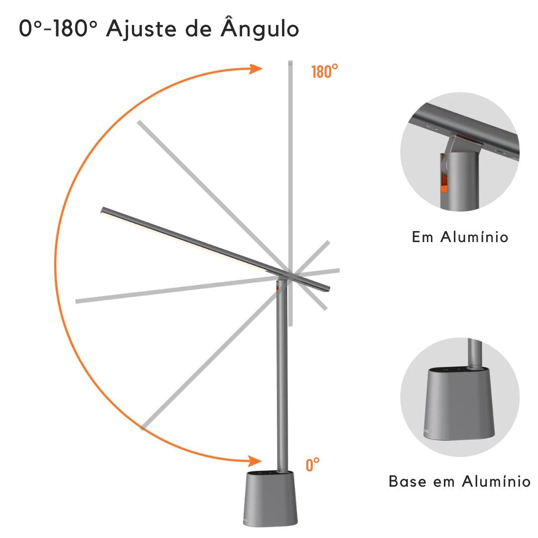 luminária, luminaria de mesa, luminária de mesa led, luminaria escritorio, luminaria de mesa sem fio, luminária de mesa escritório, luminária de mesa articulada, luminaria para estudo, luminária para escrivaninha,