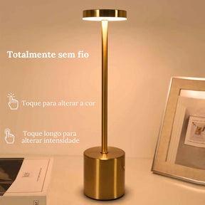 Luminária sem fio, luminária moderna, luminária minimalista, luminária escritório, Luminária de mesa,