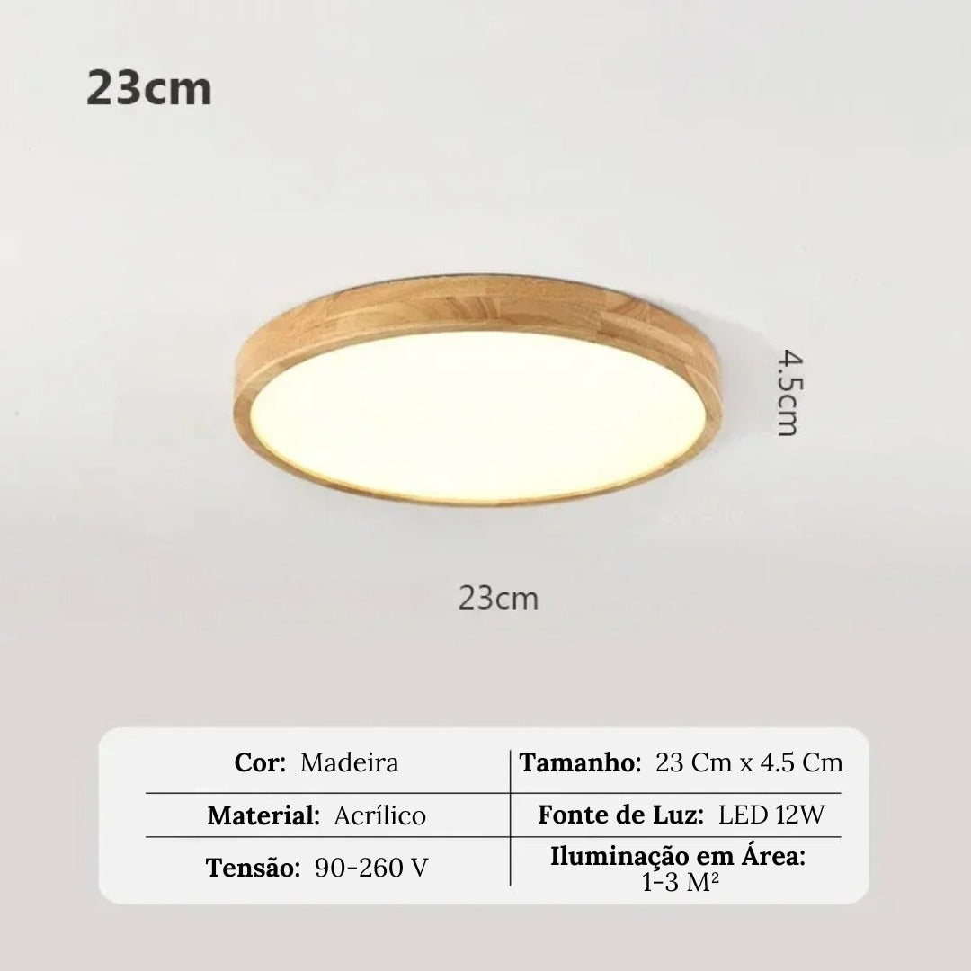 Luminária de Teto Plafon Redondo Led Moderno - Toque De Casa