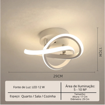 Lustre Para Sala Moderno em LED - Toque De Casa