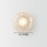 Luminária De Parede De Vidro Arandela Sala/Interna Led Minimalista