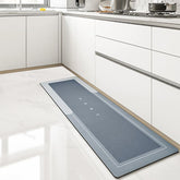 Tapete para cozinha Azul 40X160cm antiderrapante e absorvente - foto do produto 1