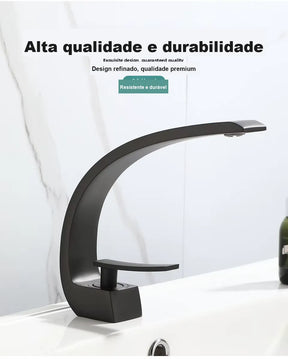 Torneira preta fosca de alta qualidade e acabamento durável
