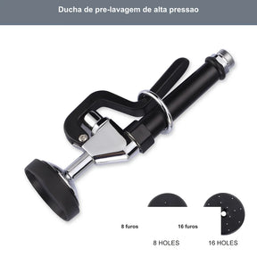 Ducha de pré-lavagem de alta pressão da torneira industrial cromada