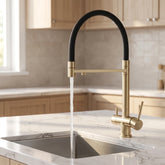 Torneira Gourmet Para Cozinha 3 Vias Com Saída Para Filtro e Ducha Retrátil