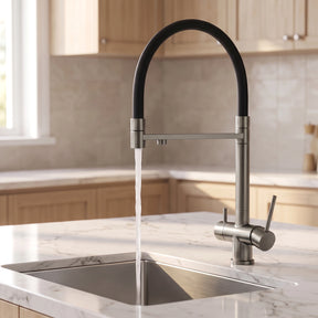 Torneira Gourmet Para Cozinha 3 Vias Com Saída Para Filtro e Ducha Retrátil