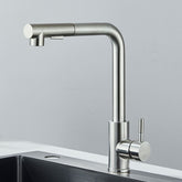 Torneira Gourmet Retratil 360 Monocomando Níquel Escovado para Cozinha - acabamento Níquel Escovado