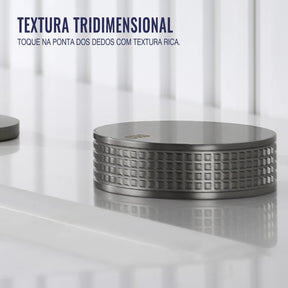 Textura da manopla da Torneira Misturador Banheiro 3 Furos Níquel Escovado